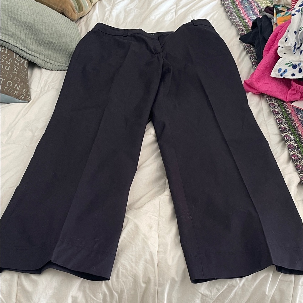 Escada Women's navy Wide-Leg Pants